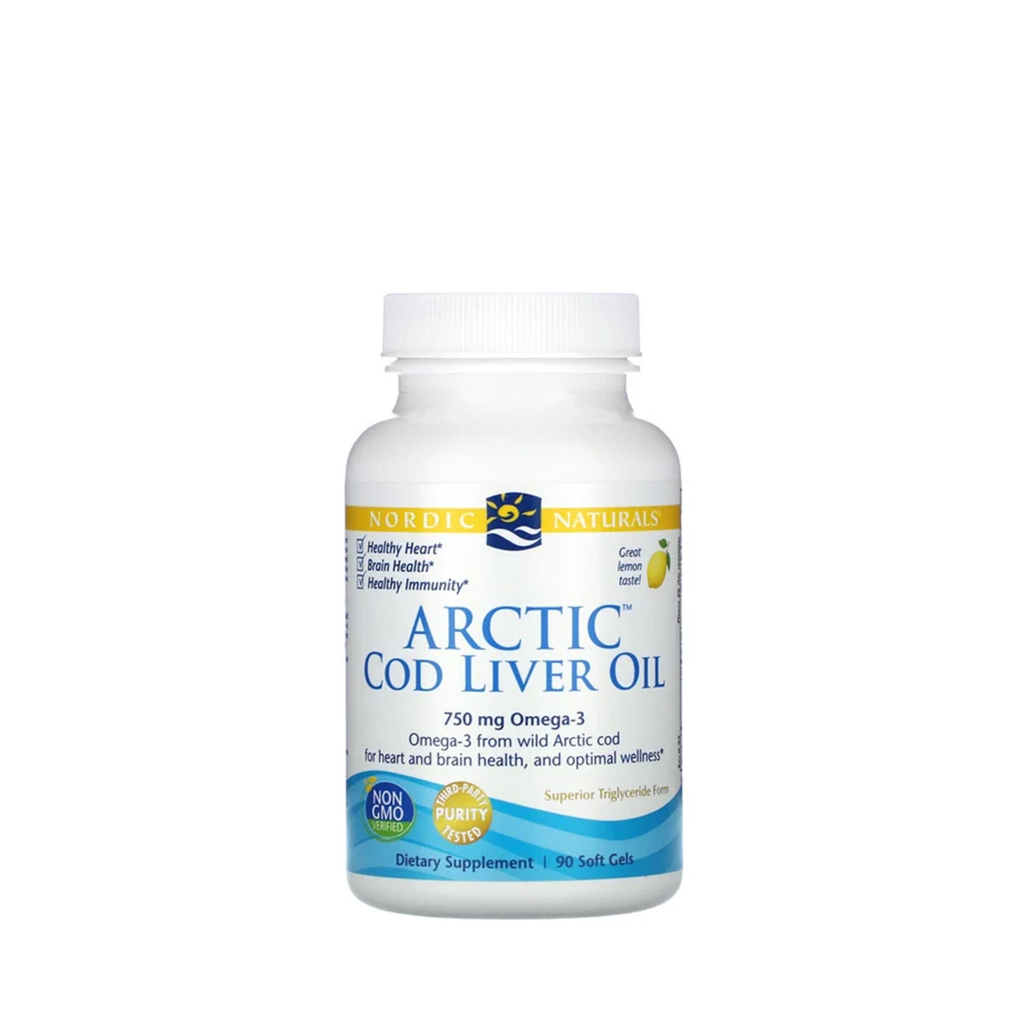 Nordic Naturals Cod Liver Oil 1,000mg, 80 soft gel